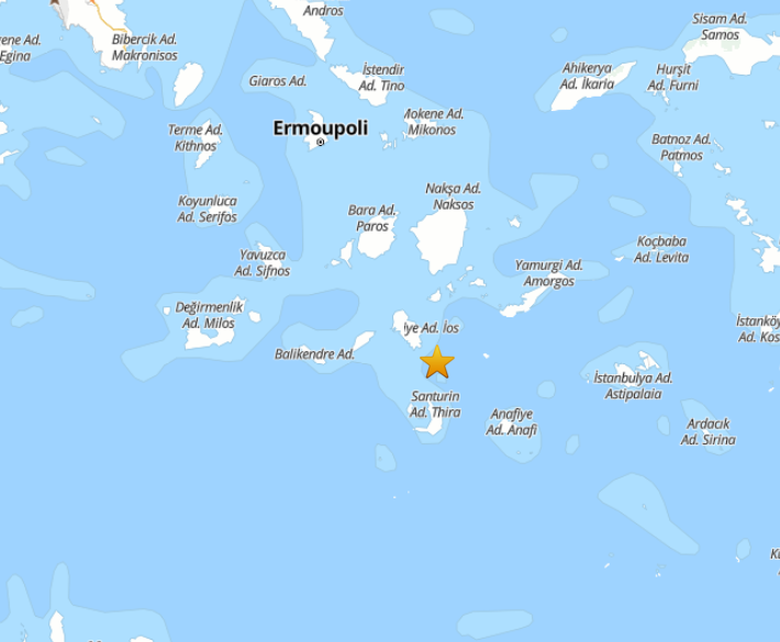4.2 magnitude earthquake hits Aegean Sea near Santorini volcano after relative calm