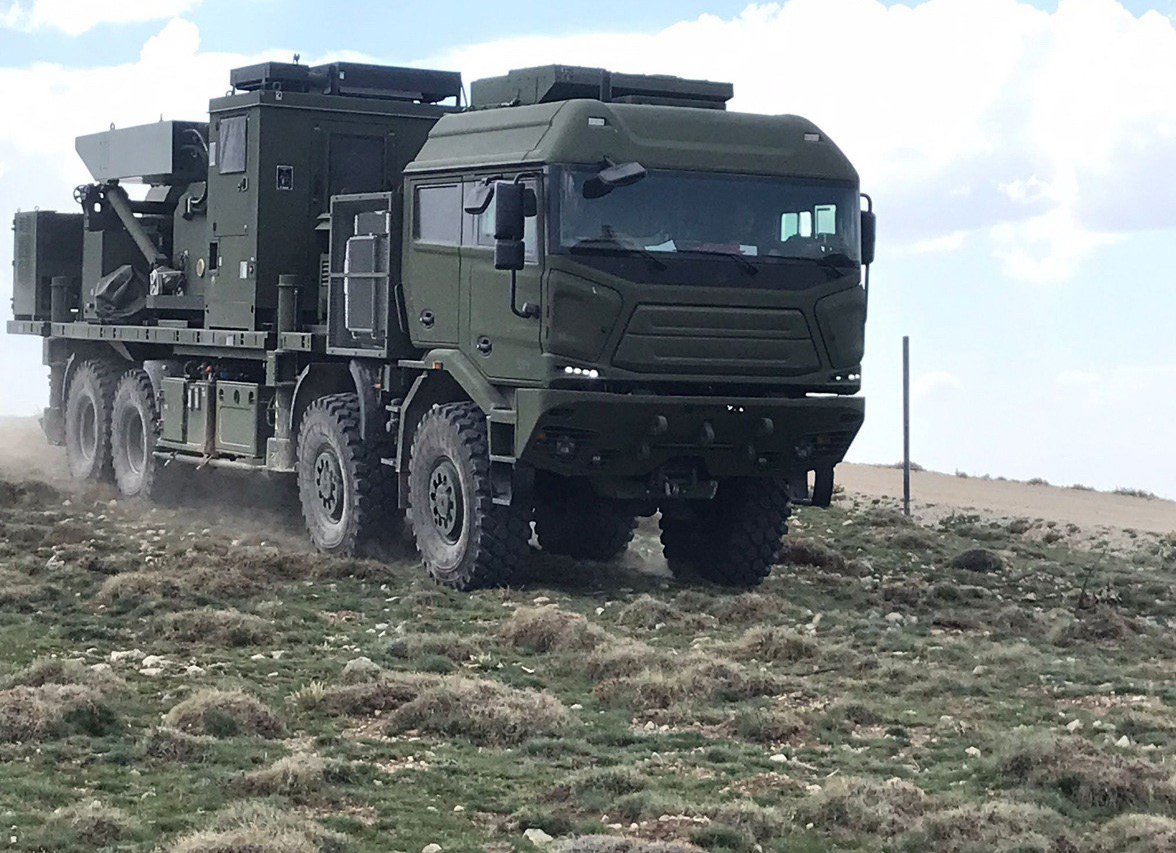 The low altitude radar 'ALP 100-G', produced by Aselsan to strengthen the Turkish Armed Forces' surveillance capability during its tests somewhere in Türkiye at an undated time. (Aselsan Photo)  
