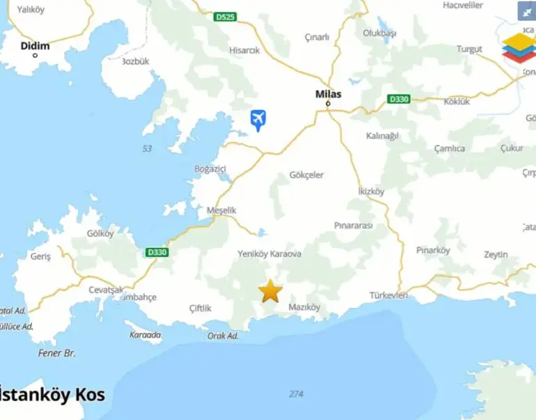 Earthquake reported near Türkiye's Bodrum as activity eases around Santorini volcano