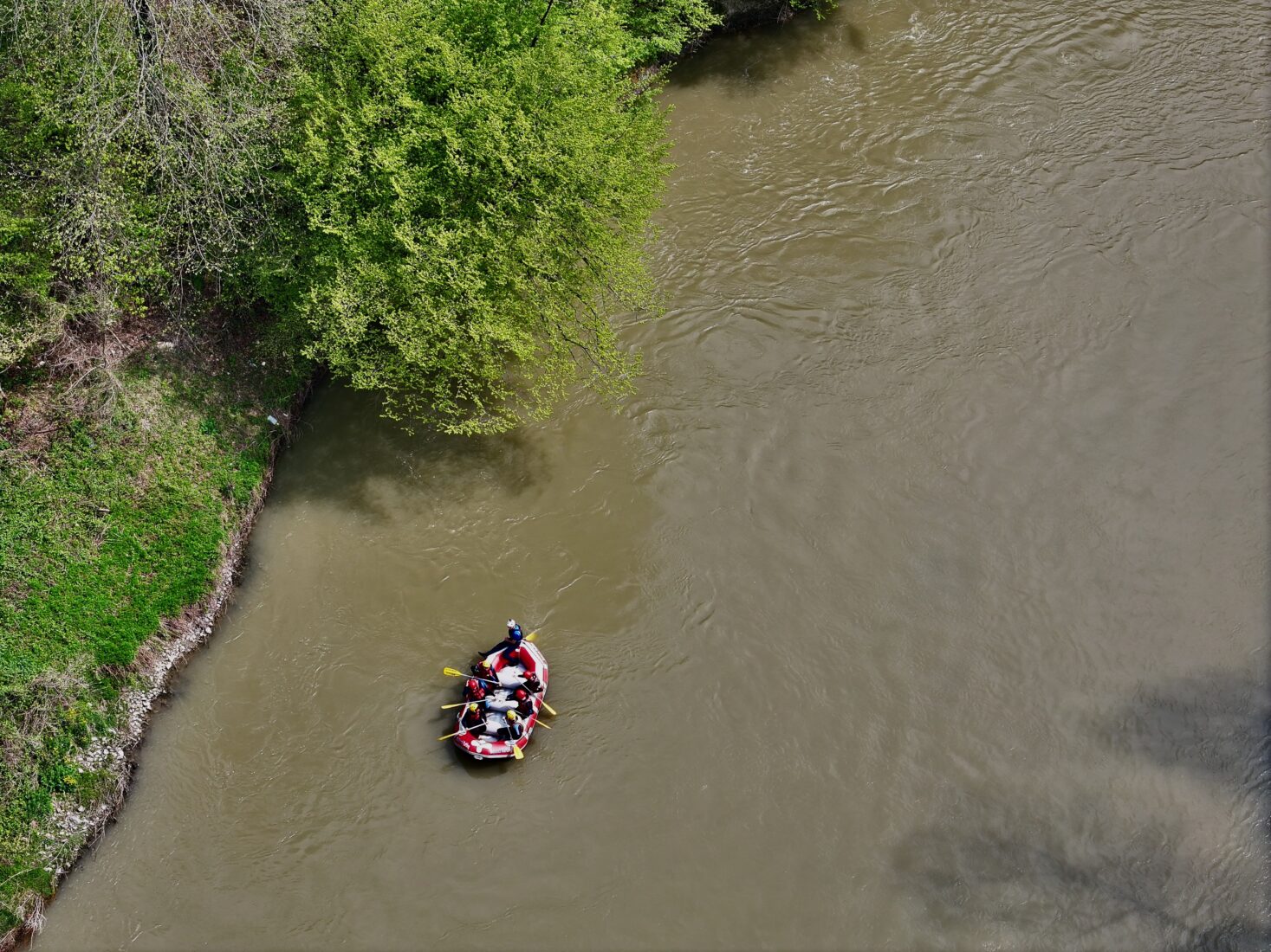 An aerial view of Melen Stream in Duzce, Türkiye, April 5, 2025. (AA Photo)