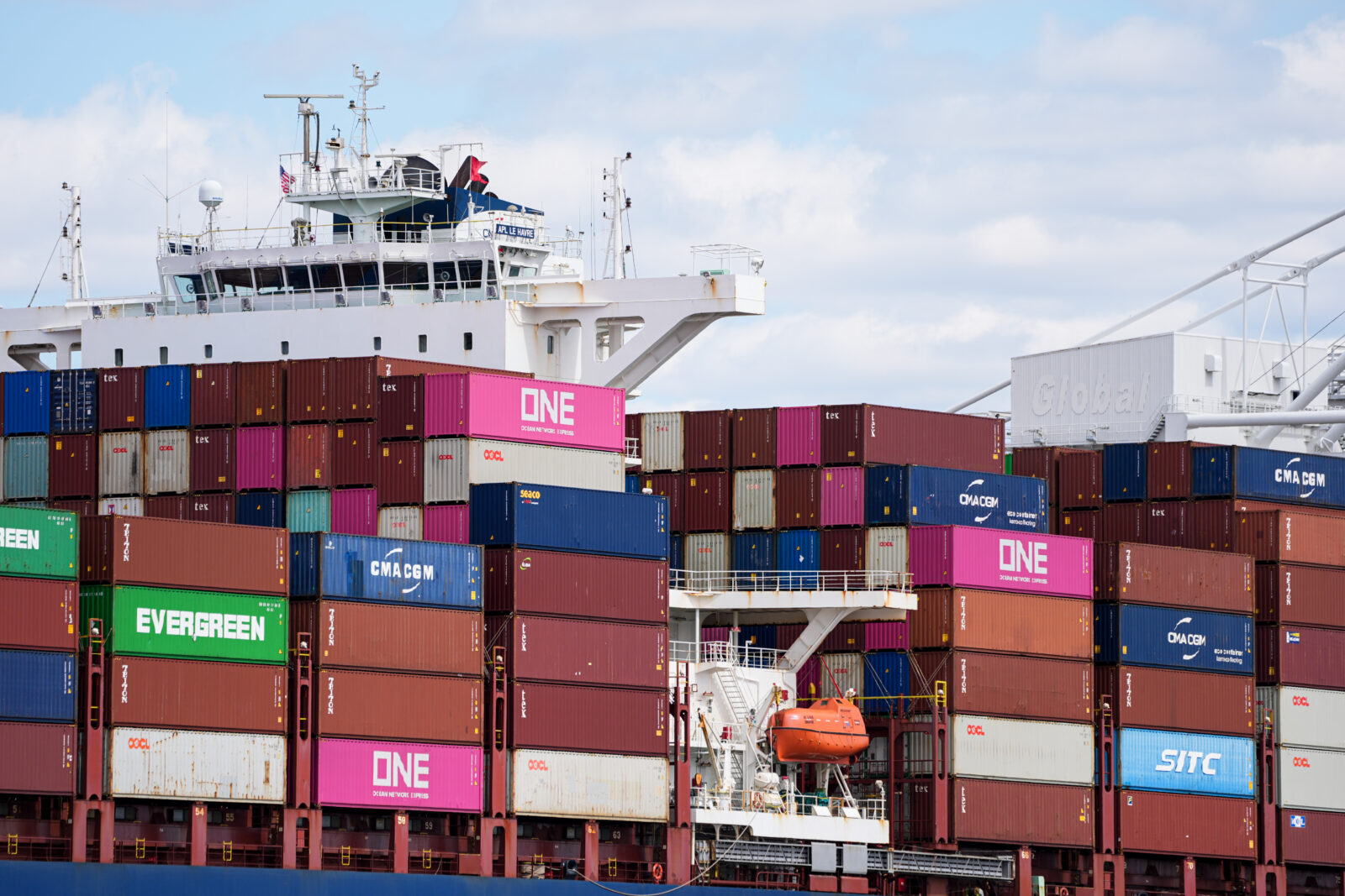 A general view of the Port Container Terminal in New Jersey, United States, April 08, 2025. (AA Photo)