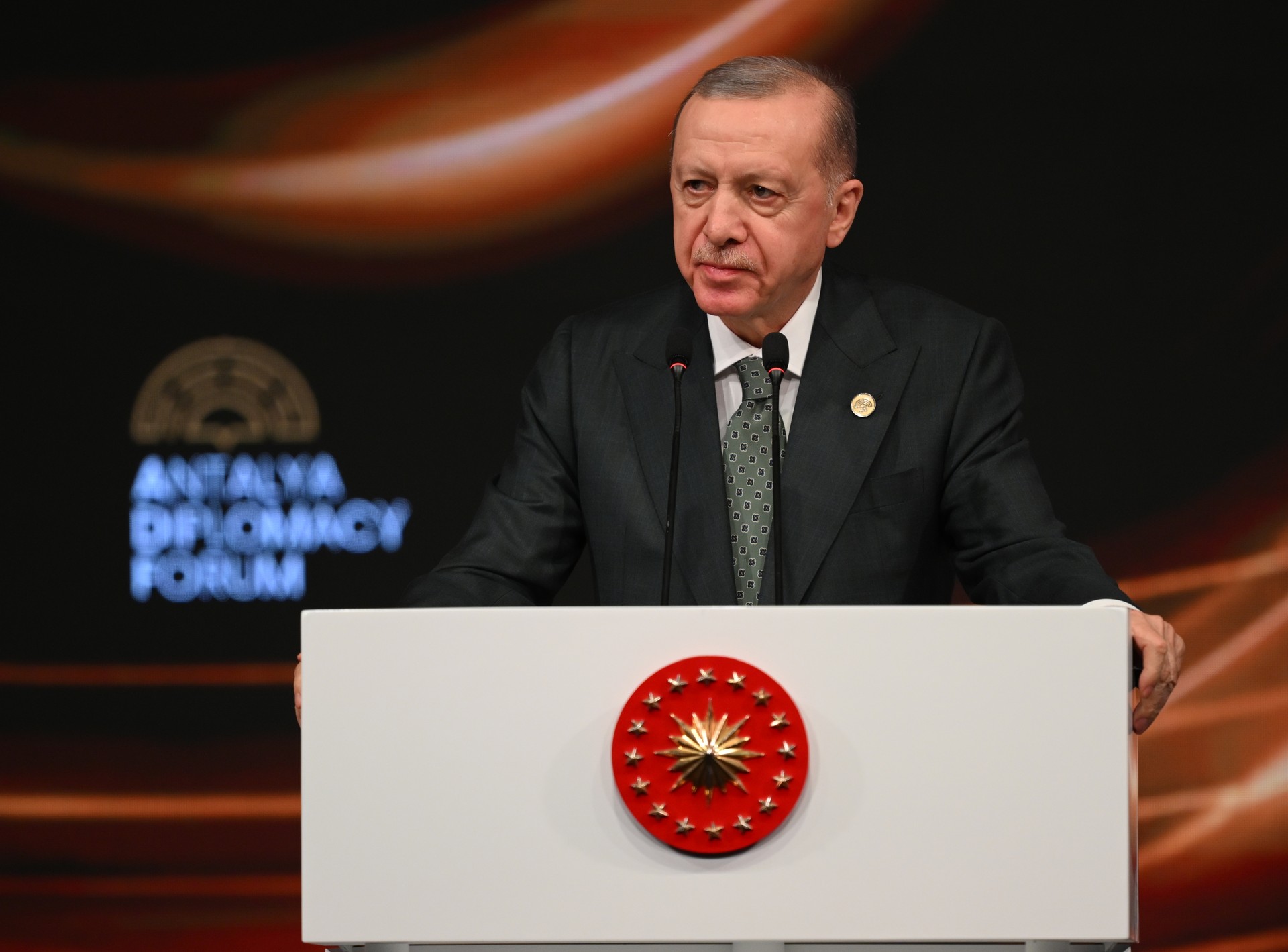 Erdogan calls Israel a 'terrorist state' in forceful Antalya speech