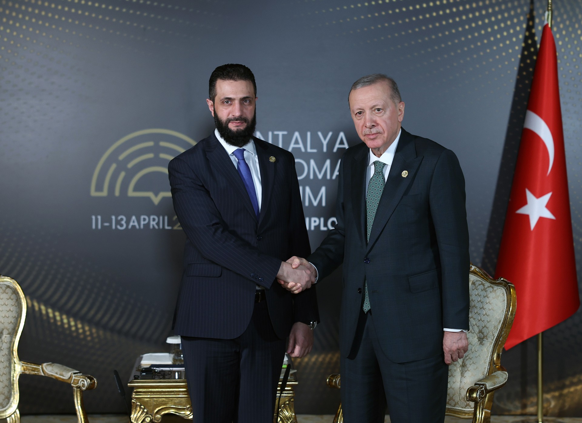 Erdogan reaffirms Türkiye's commitment to lifting sanctions on Syria in meeting with al-Sharaa