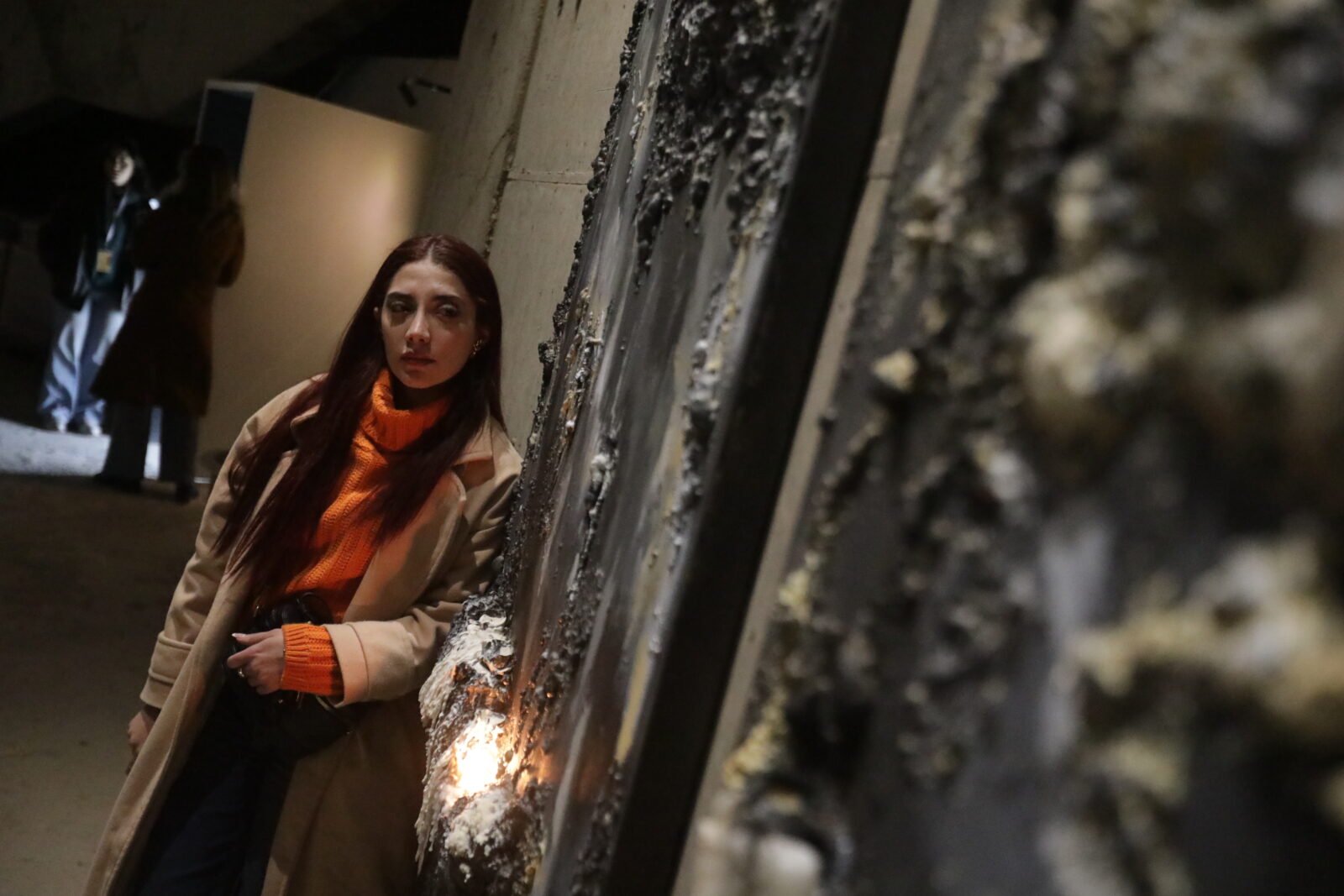The exhibition “The Road,” opened by the local Madad Arts Foundation, expresses the longing for post-war peace in the country through art in the capital of Damascus, Syria, April 12, 2025. (AA Photo)