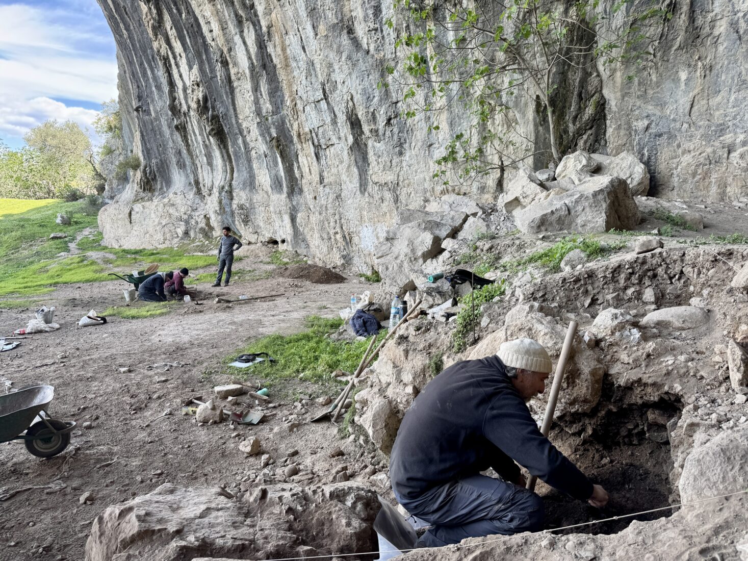 Excavations at the Girmeler Hoyuk settlement in the Seydikemer district of <a href=