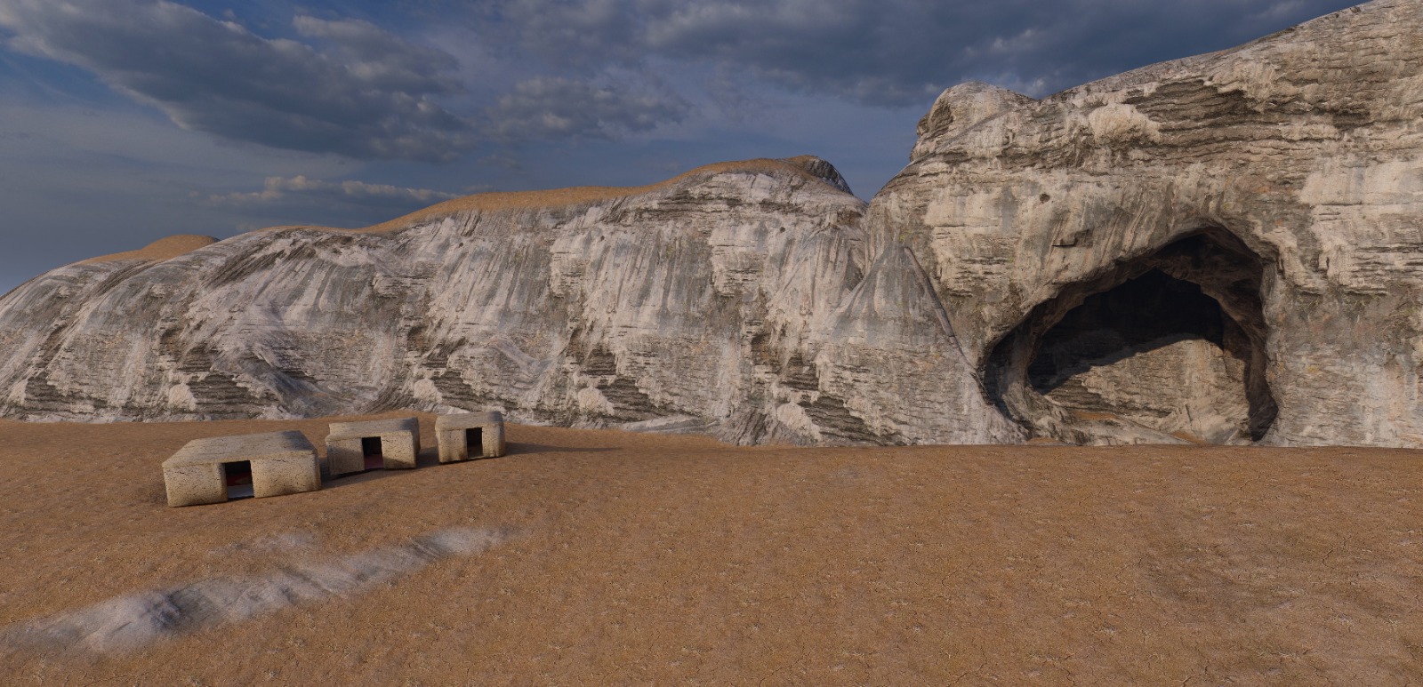 Digital reconstruction of the Girmeler Hoyuk Settlement in the Seydikemer district of Mugla, Türkiye, April 15, 2025. (AA Photo)