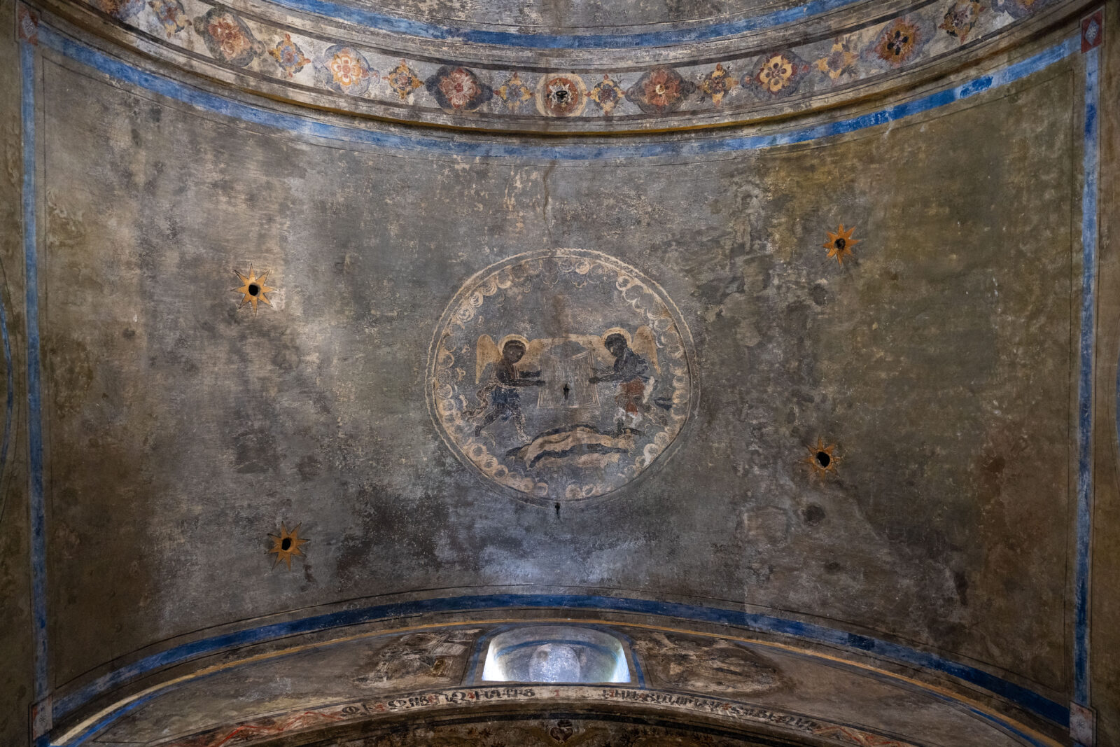 The frescoes inside the Cesmeli Church, one of the important historical sites in Karaman, Türkiye, April 18, 2025. (AA Photo)