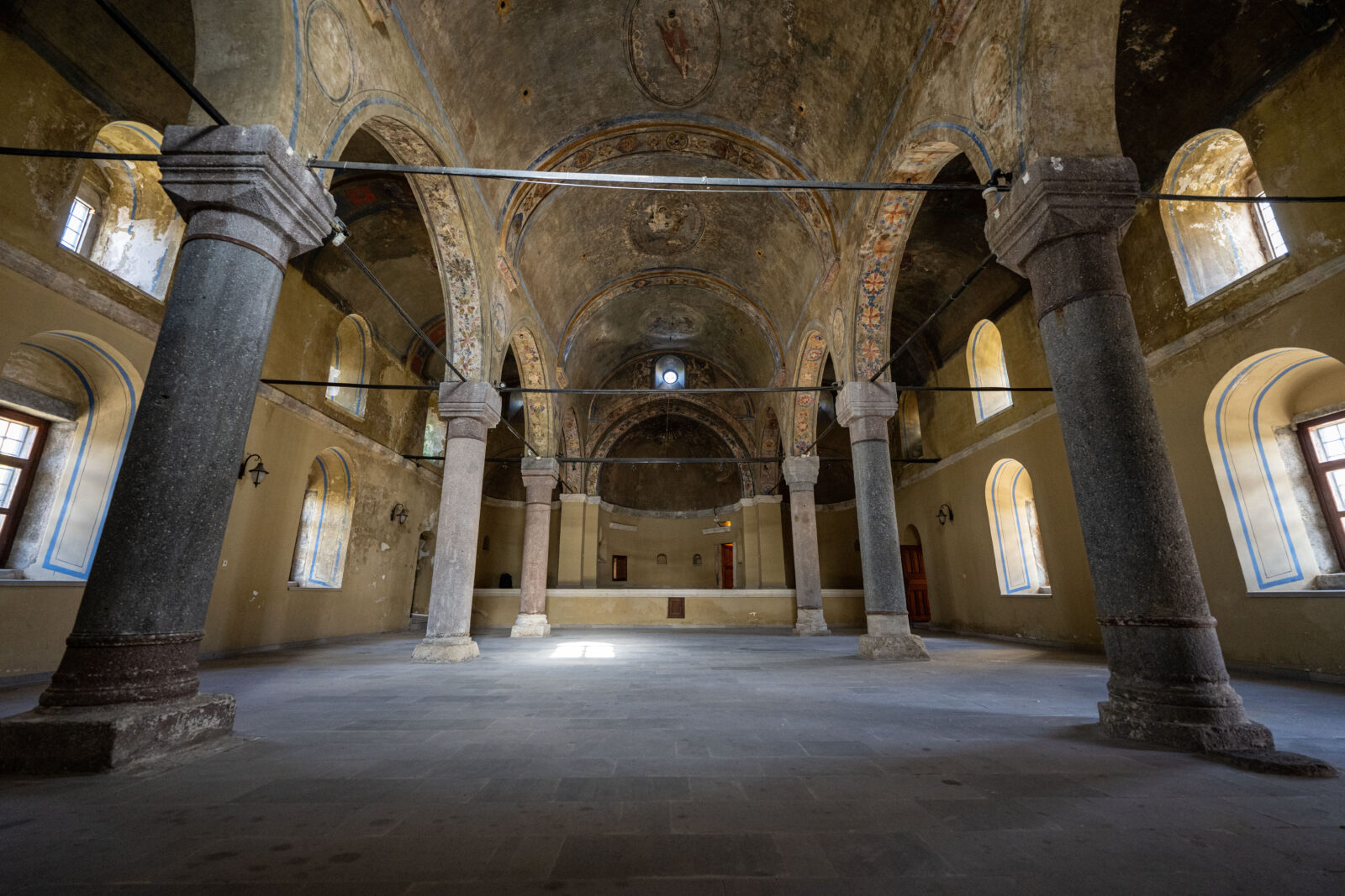 An interior view of the Cesmeli Church, one of the important historical sites in Karaman, Türkiye, April 18, 2025. (AA Photo)