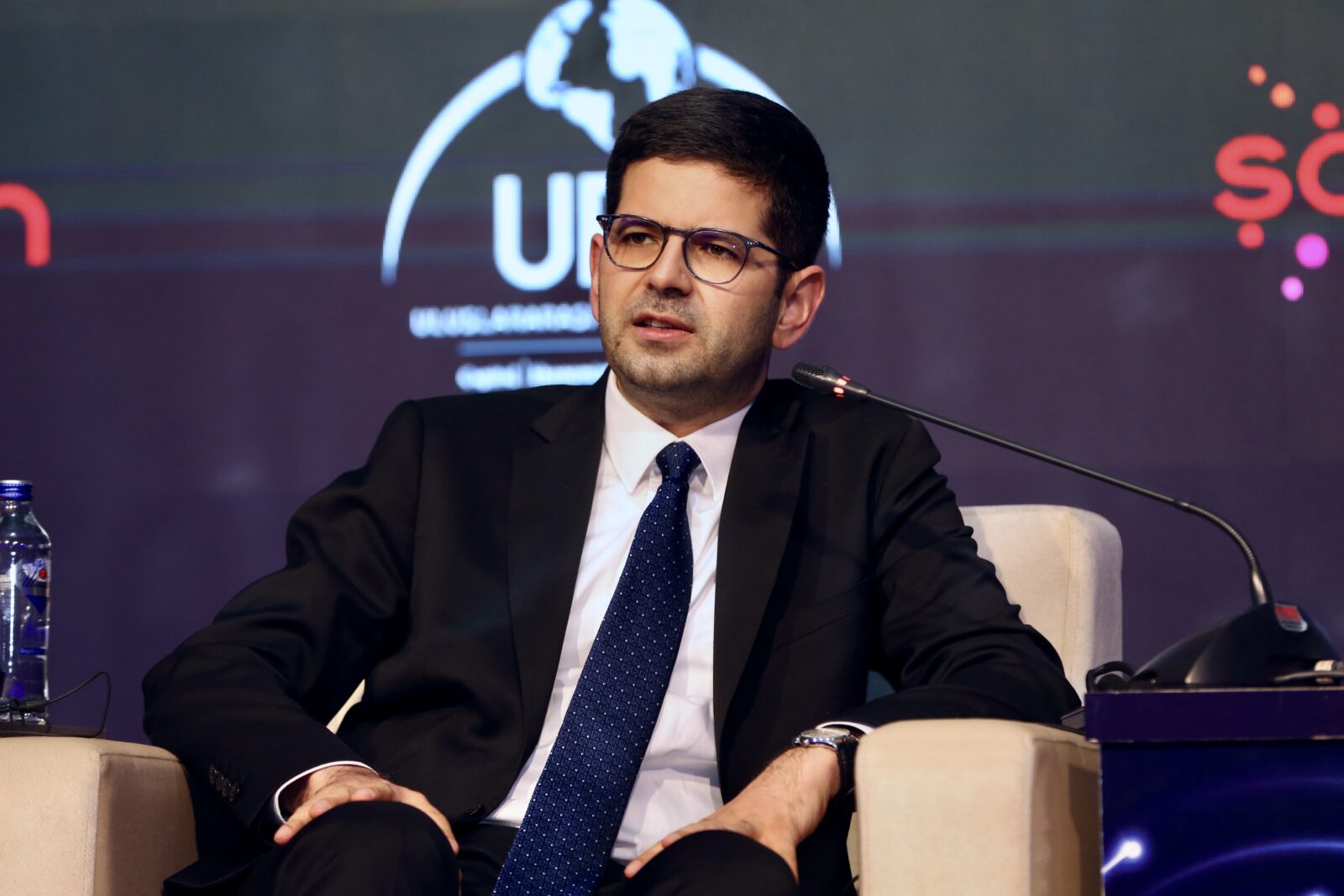 Investment Office President Ahmet Burak Daglioglu speaks at a panel titled 