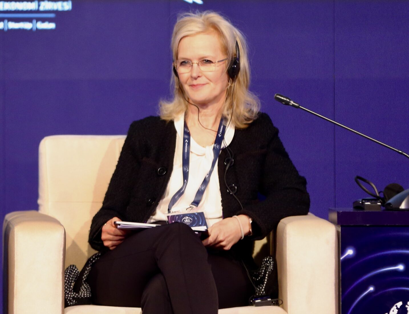 IFC Türkiye and Central Asia Director Wiebke Schloemer speaks at panel titled 