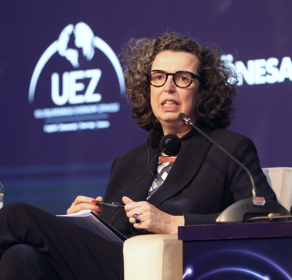 EBRD Türkiye Managing Director Elisabetta Falcetti speaks at panel titled 