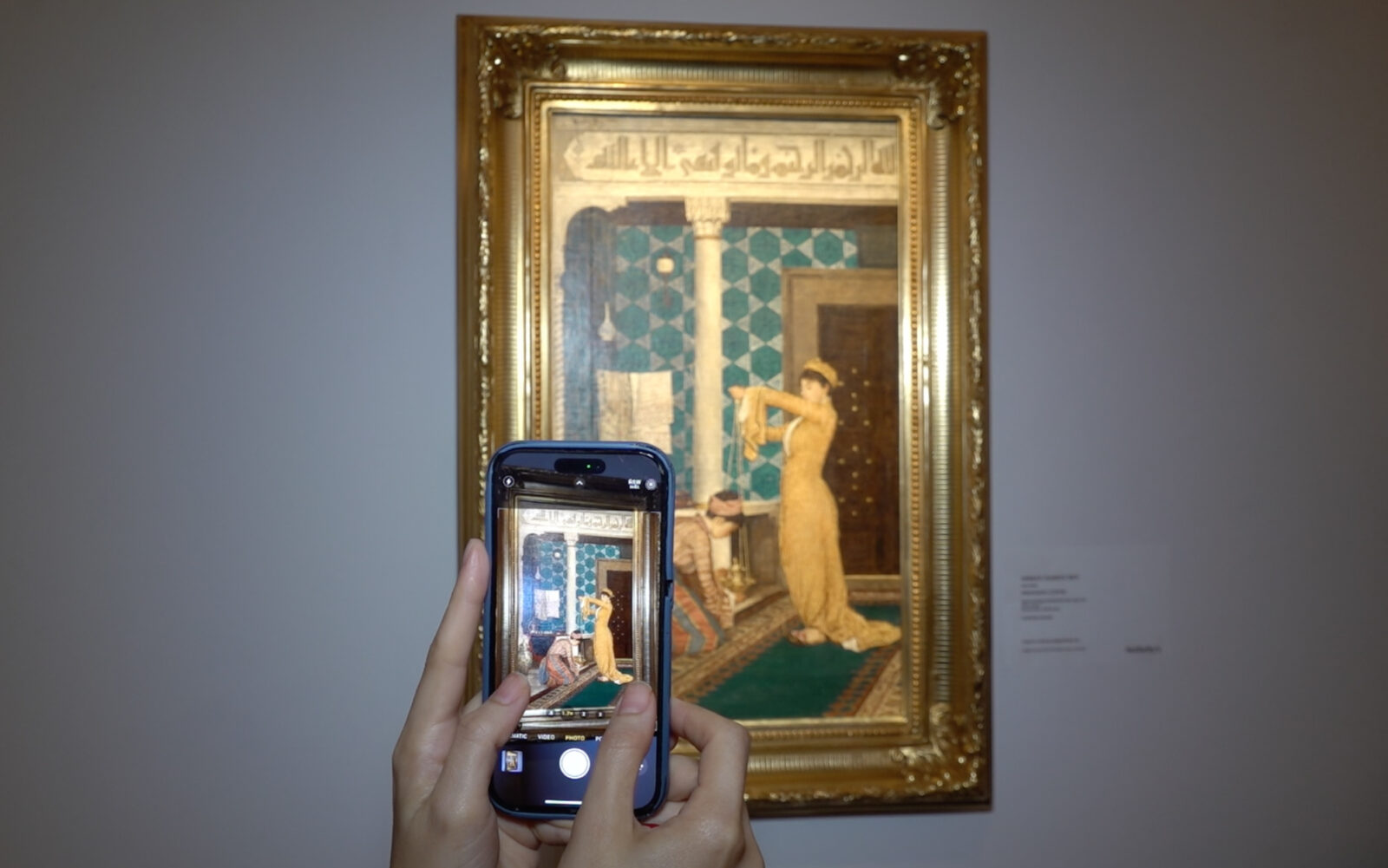Osman Hamdi Bey's long-lost painting Preparing Coffee is seen at <a href=