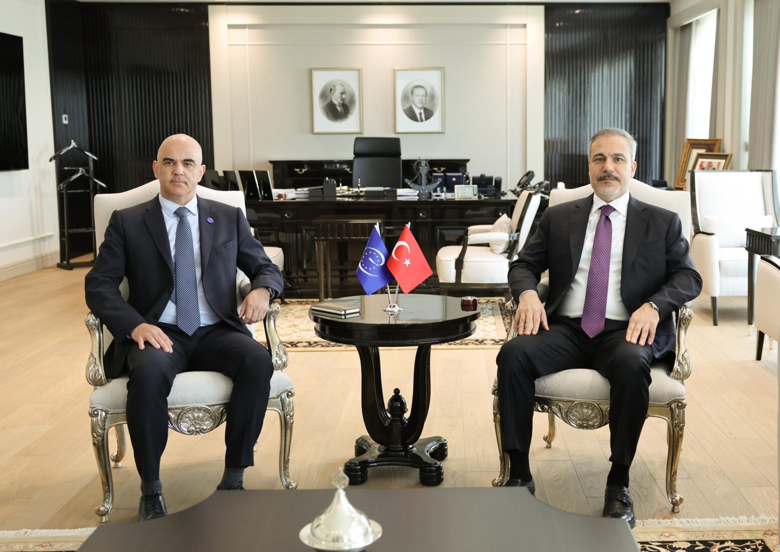 FM Fidan meets Council of Europe Secretary General Berset in Ankara
