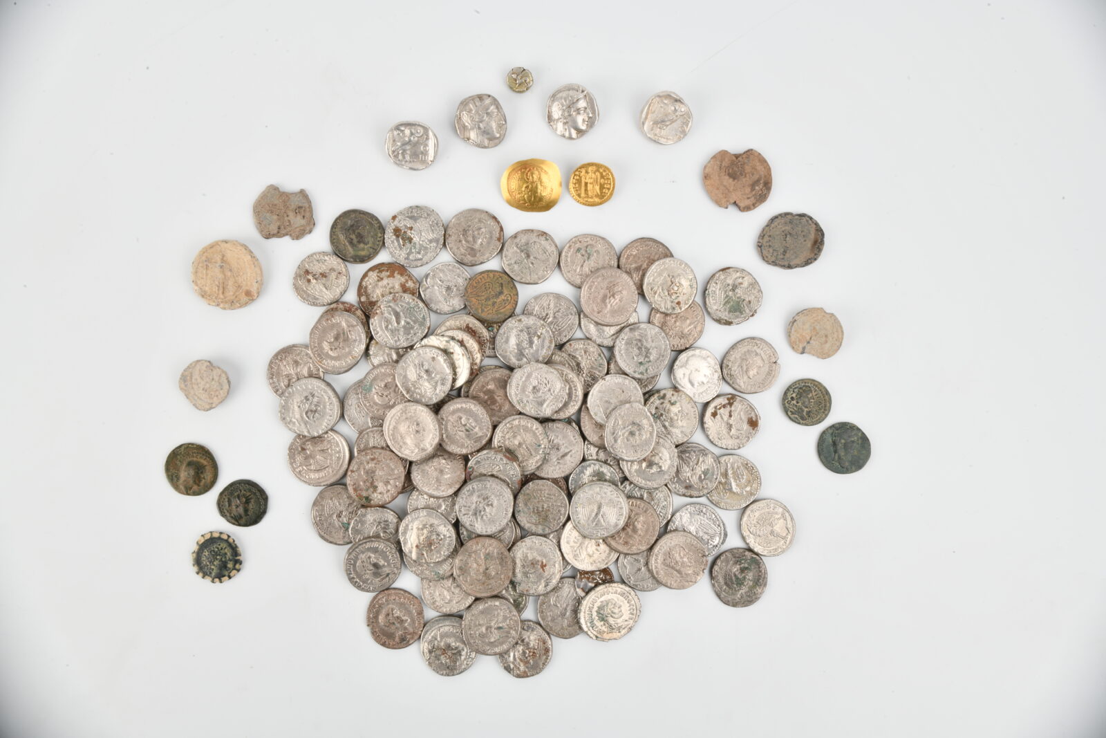 Numerous coins, seals, and archaeological artifacts of Anatolian origin, seized at the Serbia-Croatia border on April 7, 2019, were returned to Türkiye on December 1, 2021, following cooperation with Croatian authorities, and are now housed in the Museum of Anatolian Civilizations in Ankara, Türkiye. (AA Photo)