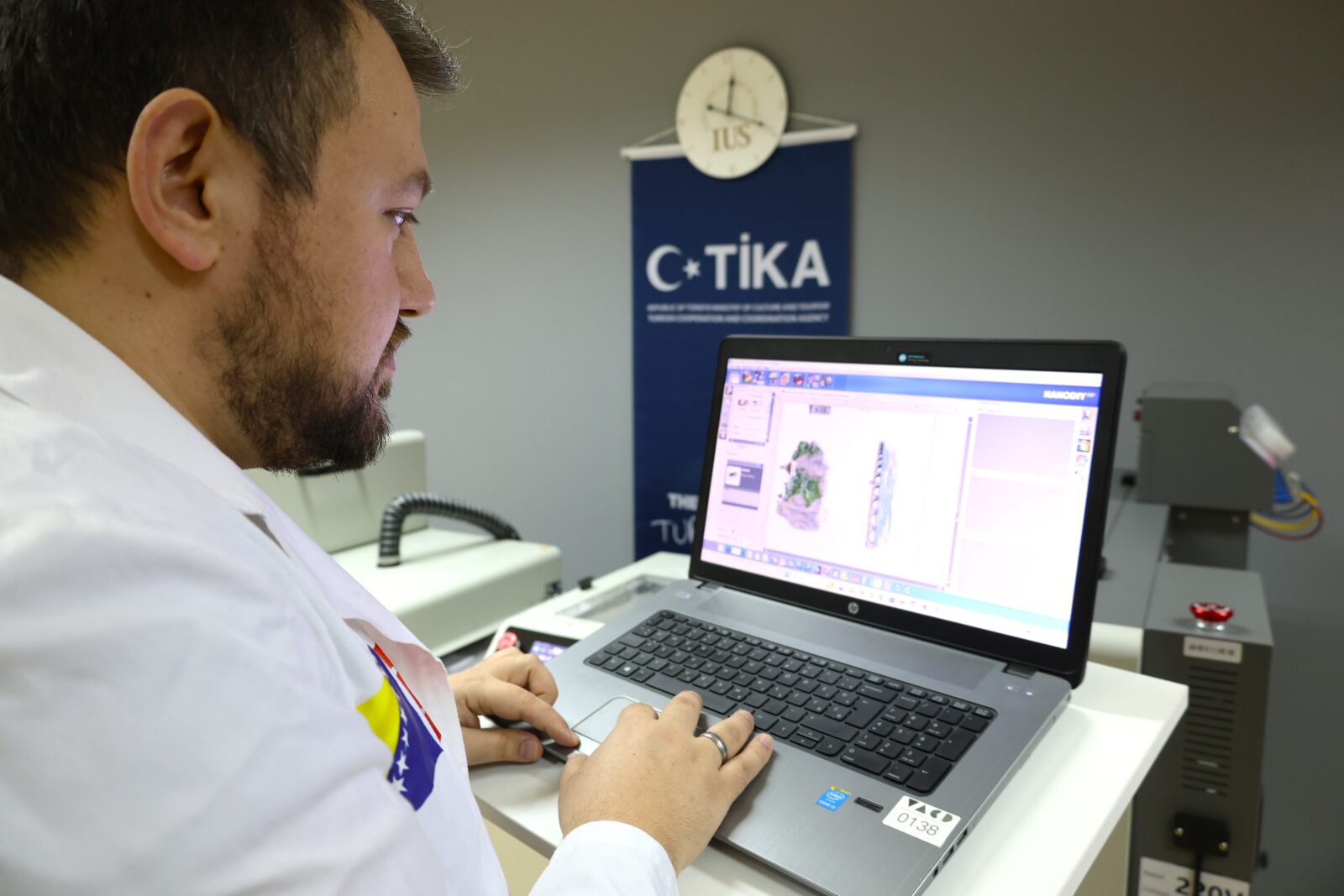 The Turkish Cooperation and Coordination Agency (TIKA) established a digital production workshop by providing technical equipment support for a project initiated at the International University of Sarajevo (IUS) under the auspices of Türkiye’s Embassy in Sarajevo, on April 25, 2025. (AA Photo)