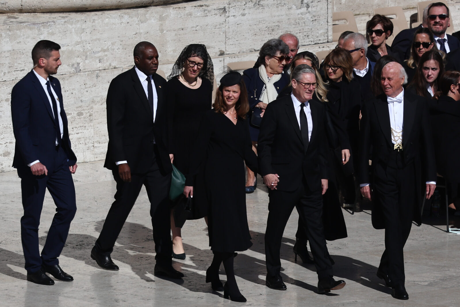 British Prime Minister Keir Starmer at the funeral of Pope Francis in St. Peter's Square, Vatican City, Vatican April 26, 2025. (AA Photo)