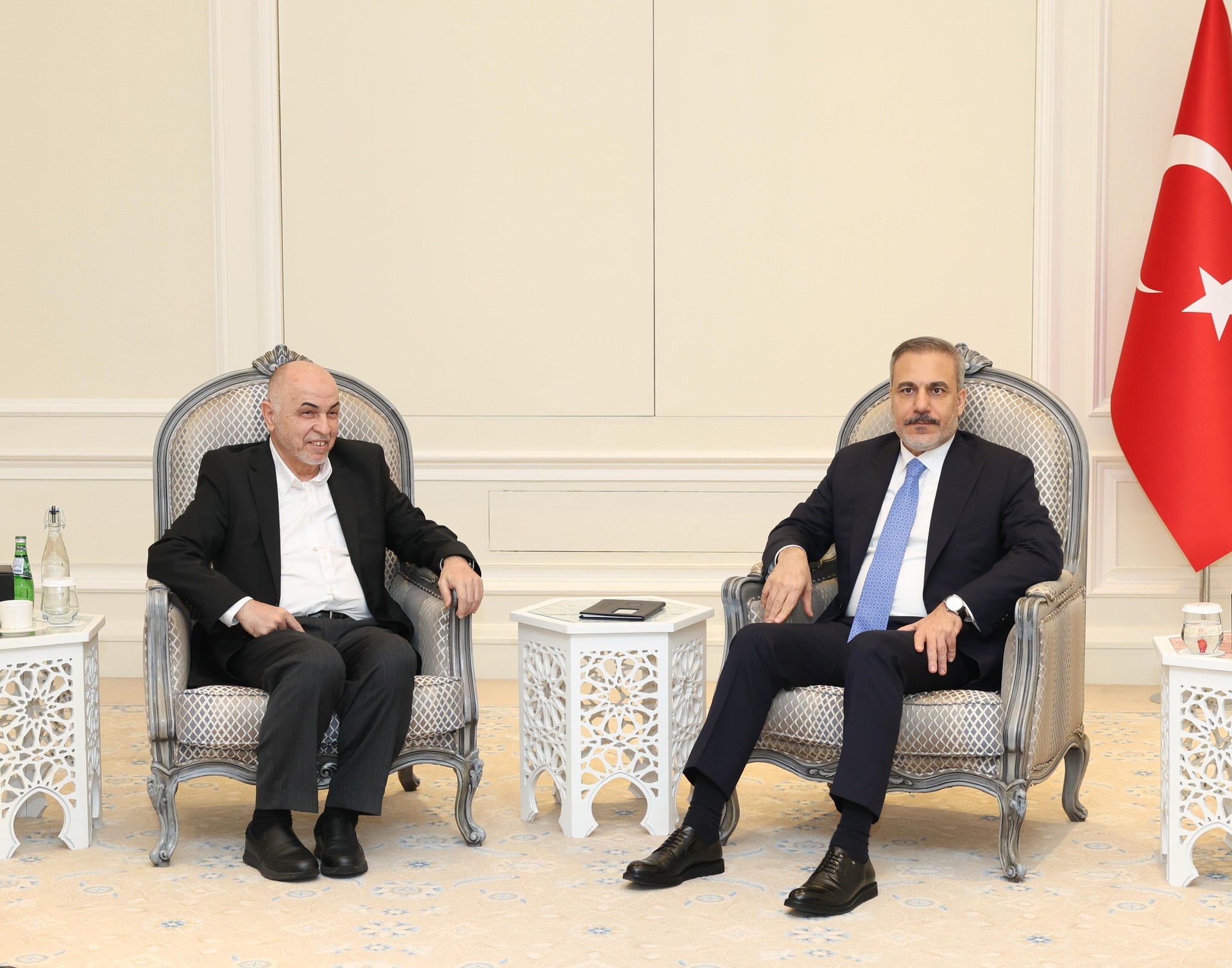 FM Fidan meets Hamas Shura Council's chief Darwish in Doha Image
