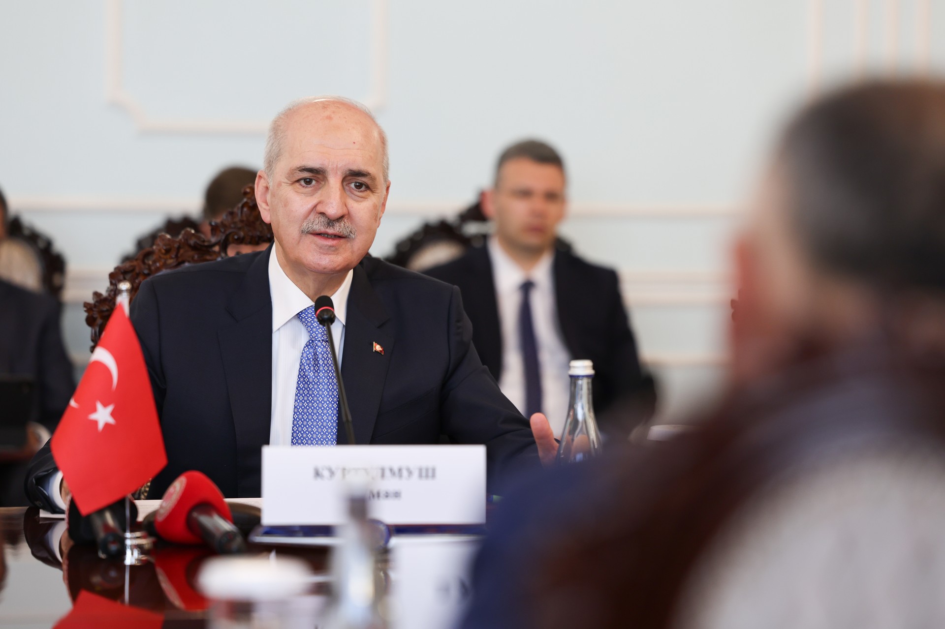 Parliament speaker discusses efforts toward terror-free Türkiye, regional diplomacy