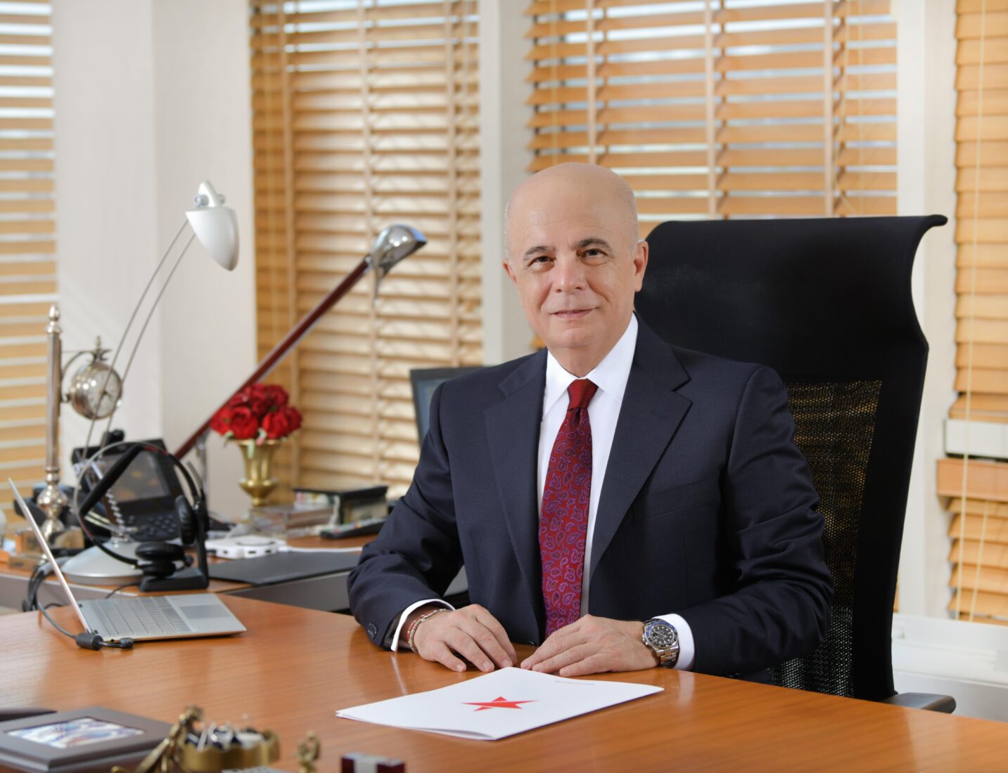 Mehmet Tutuncu, new Chairman of the Board at Yildiz Holding, accessed on April 29, 2025. (AA Photo)