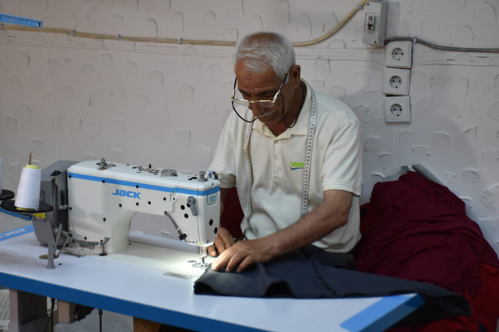 Tailors specializing in Iraqi Turkmens' traditional clothing craft garments based on orders received from various cities with significant Turkmen populations, Kirkuk, Iraq, April 29, 2025. (AA Photo)