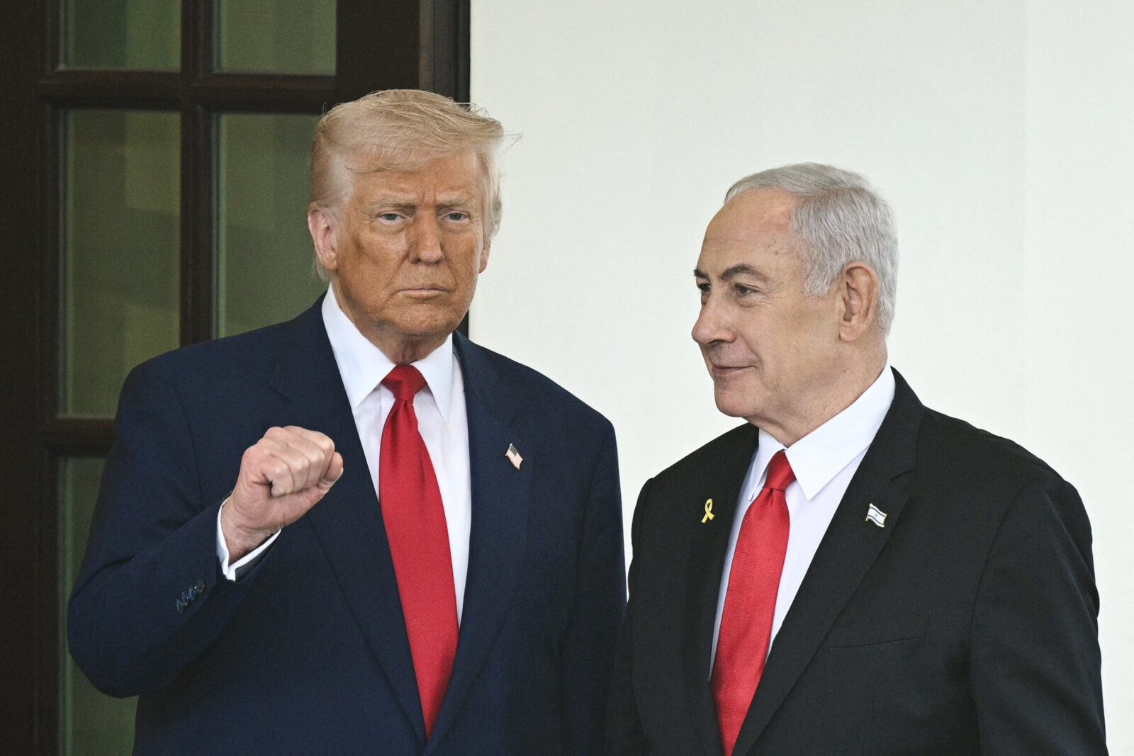 U.S. President Donald Trump welcomes Israeli Prime Minister Benjamin Netanyahu to the White House in Washington, U.S. on April 7, 2025. (AFP Photo)