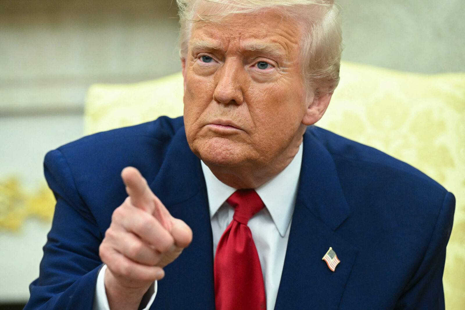 Photo shows US President Donald Trump.