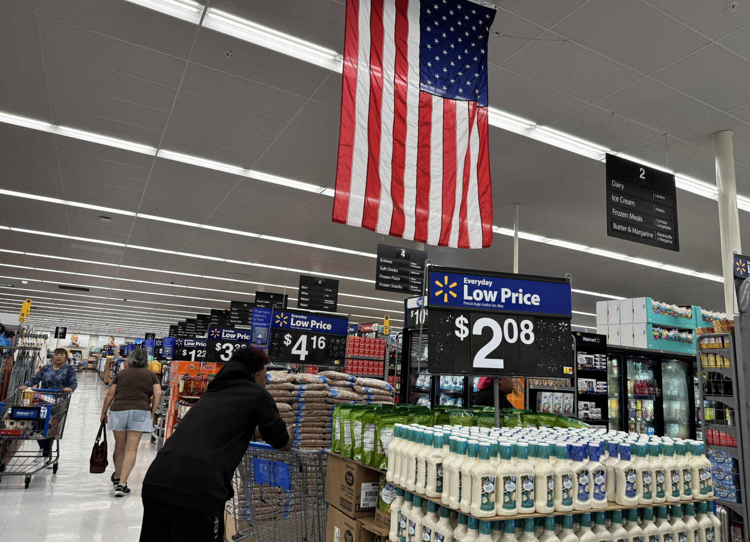A customer shops at a Walmart store in San Leandro, California, U.S. on April 09, 2025. (AFP Photo)