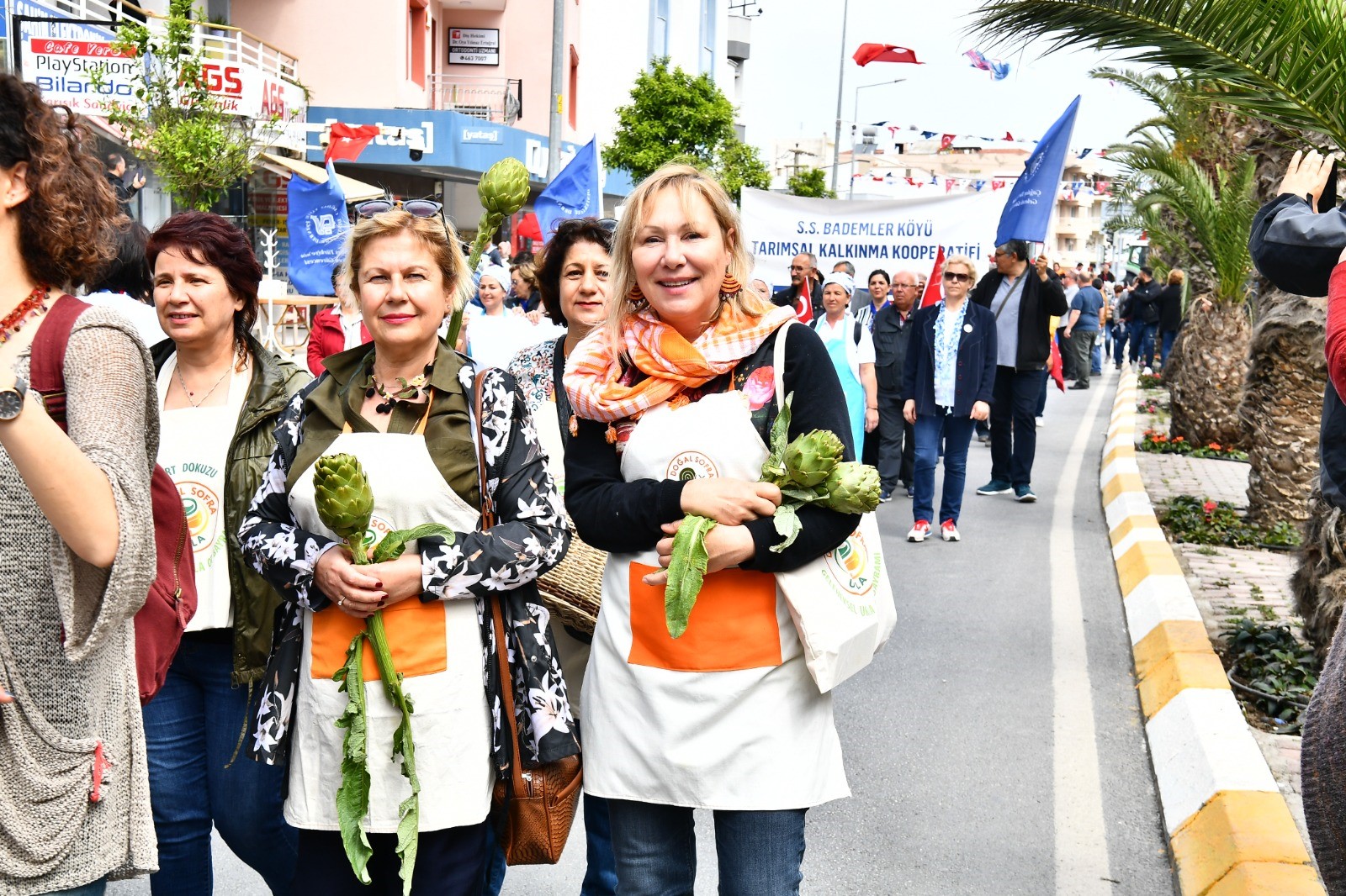The 10th Urla Artichoke Festival, held in Urla, Izmir, Türkiye, May 3, 2024. (IHA Photo)