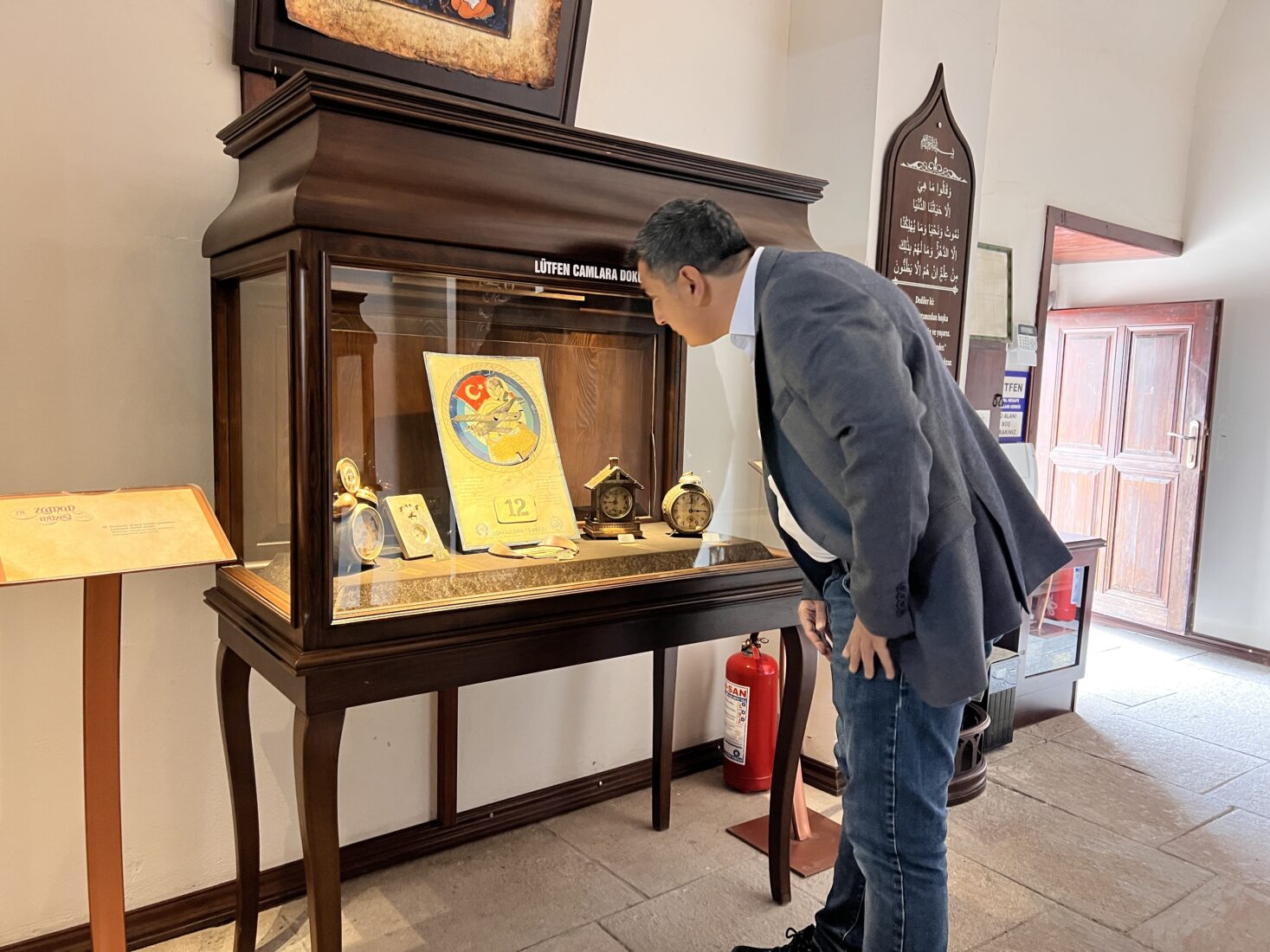 In Konya's 5,000-year-old historical district of Sille, many artifacts related to the concept of time, dating back to the Roman period, are being examined by visitors at Türkiye's first Time Museum. (IHA Photo)