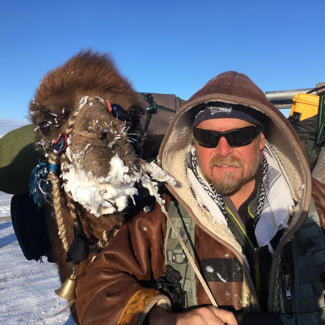British adventurer Karl Bushby has been on a world tour on foot since 1998, starting from Chile. (IHA Photo)
