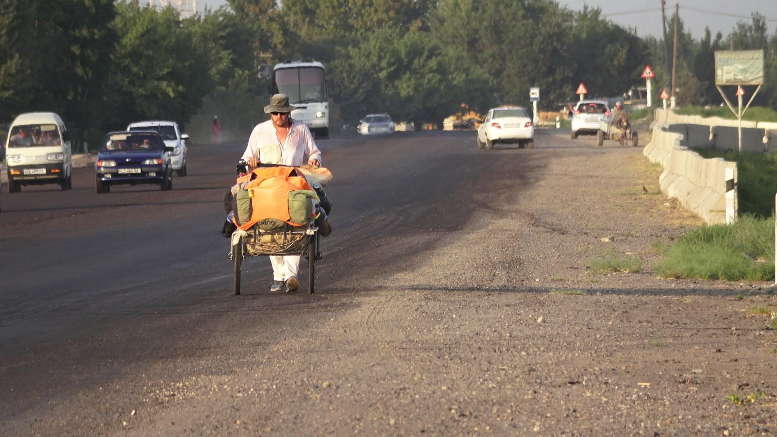 British adventurer Karl Bushby has been on a world tour on foot since 1998, starting from Chile. (IHA Photo)