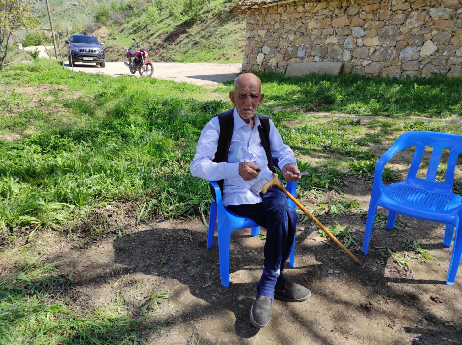 Mehmet Resit Ak, 136, who lives in the village of Gecitalti in Kozluk district of <a href=