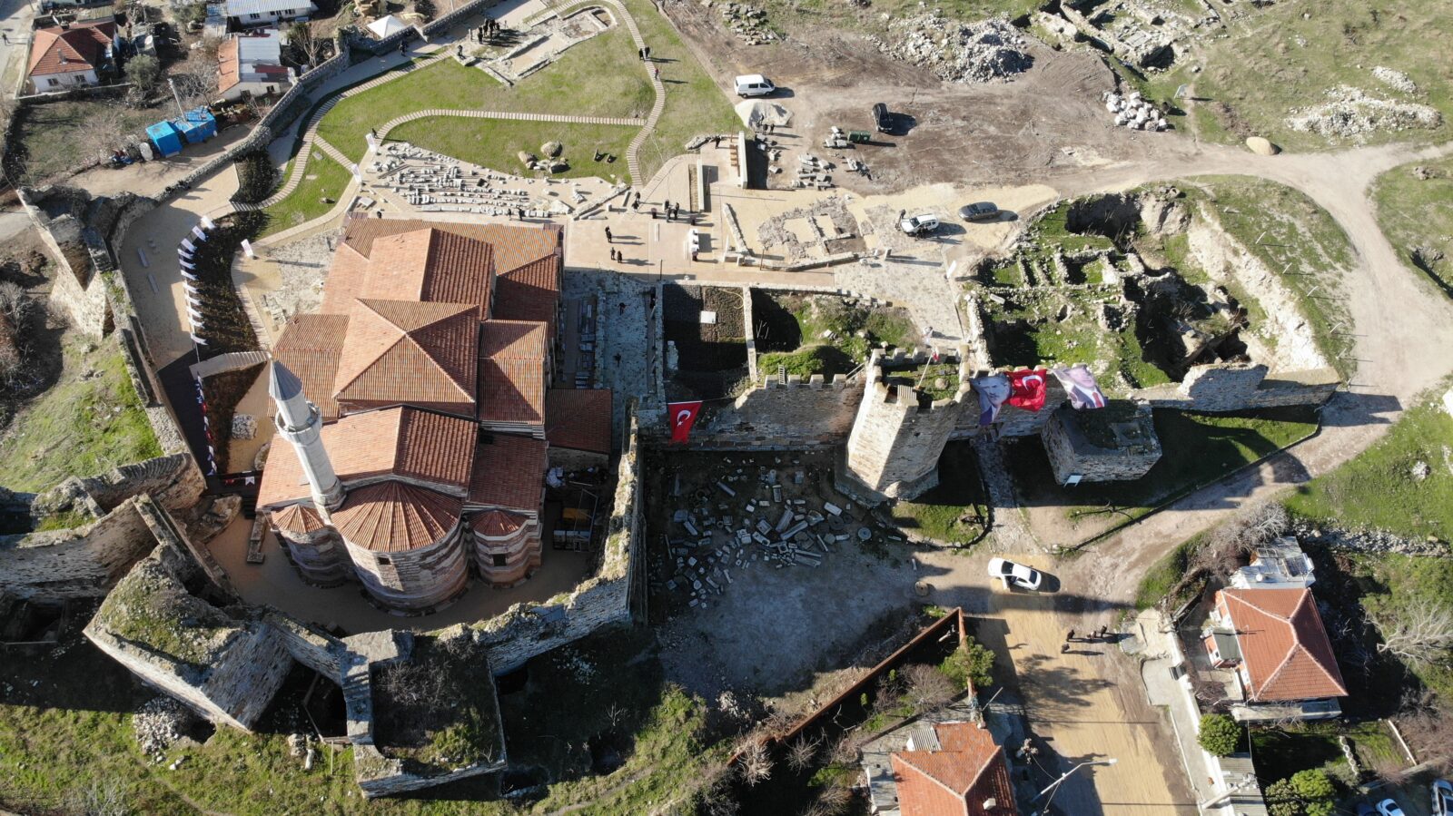 The Hagia Sophia of Enez, estimated to have been built in the 12th century in Edirne, Türkiye. (IHA Photo)