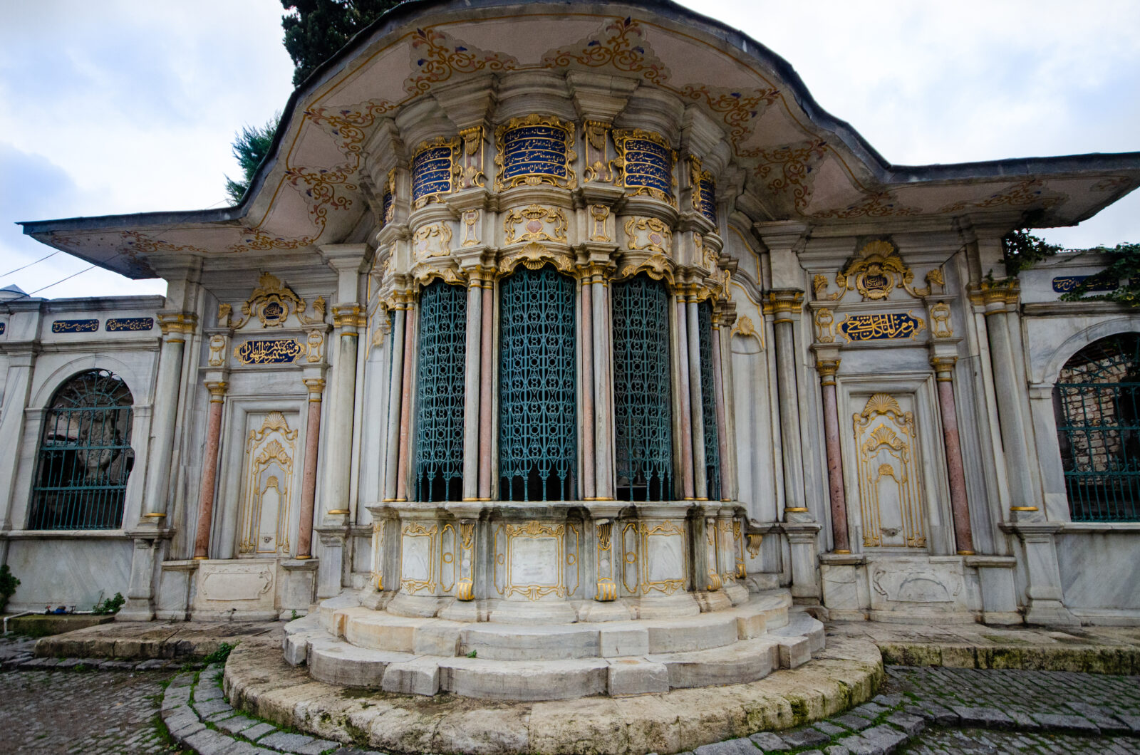 An image showcasing the Mihrisah Sultan Fountain, located in Eyup Sultan District in Istanbul, Türkiye. (Photo via Adobe Stock)