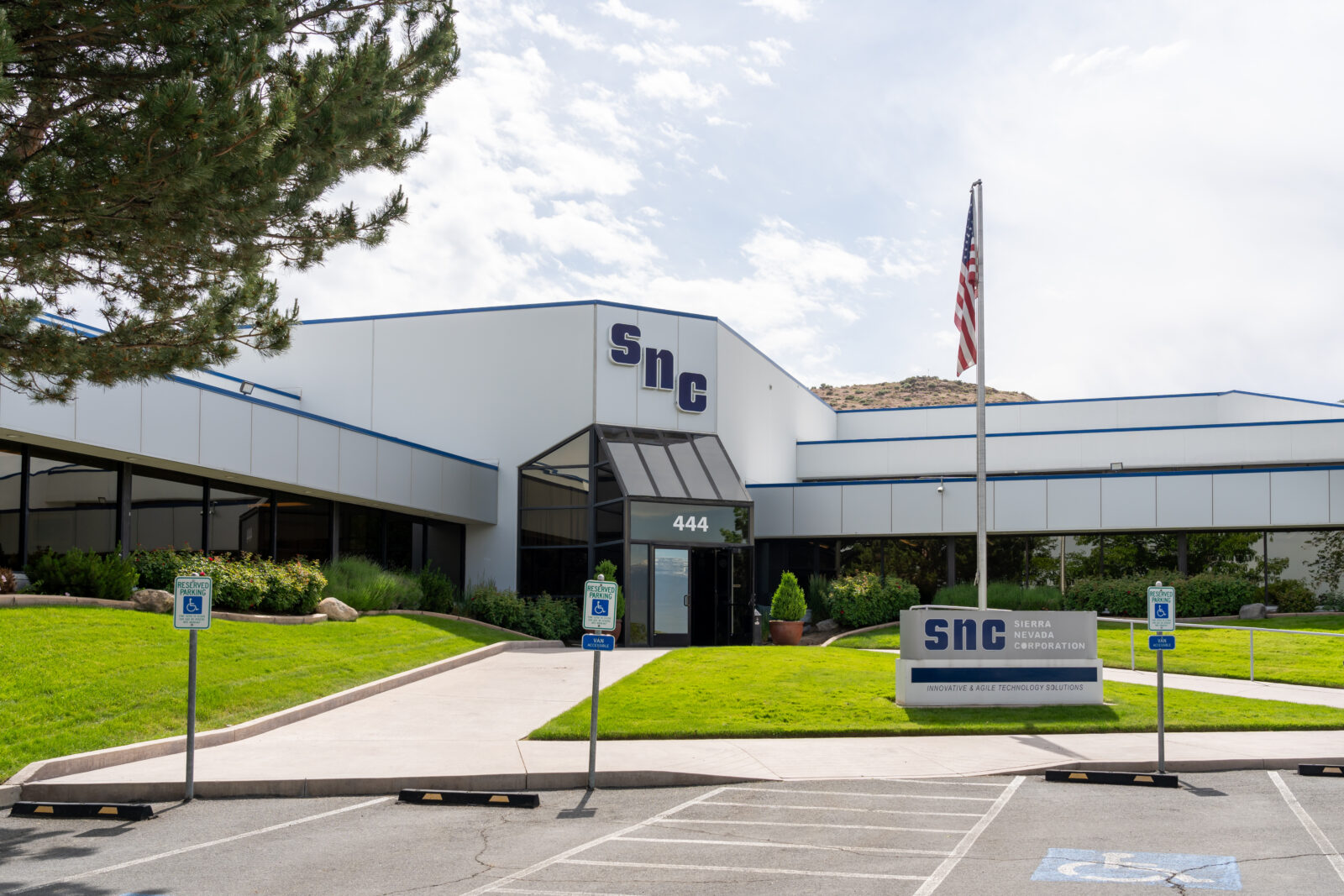 Exterior view of Sierra Nevada Corporation’s business area headquarters in Englewood, Colorado, May 18, 2023. (Adobe Stock Photo)