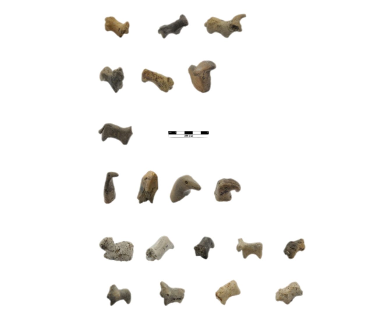 Terracotta animal figurines from the excavations at Türkiye's Pulur Hoyuk, Guzelova Hoyuk and Sos Hoyuk. (Photo via Sedat Yilmaz)