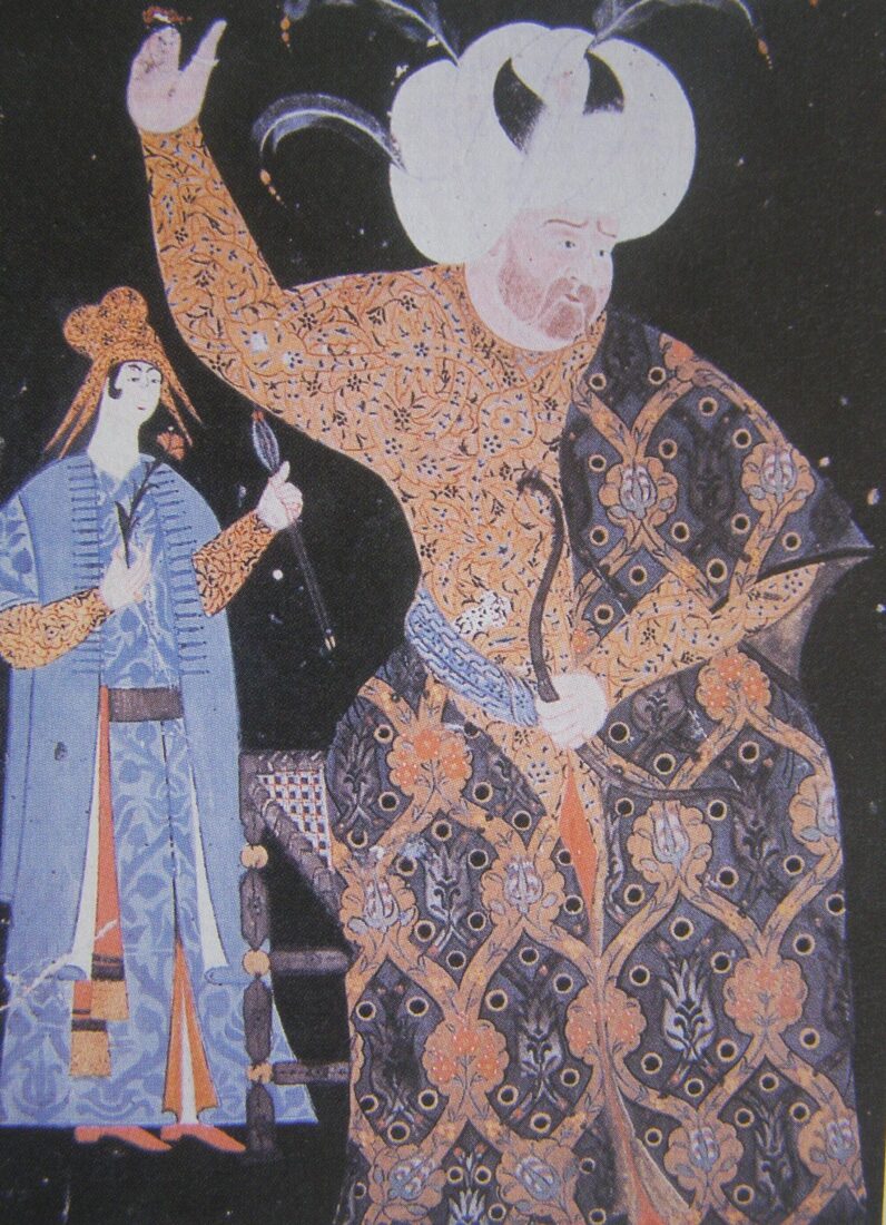 Portrait of Sultan Selim II (1512-1520) at archery practice, from the 16th century. (Photo via Hungarian Codex)