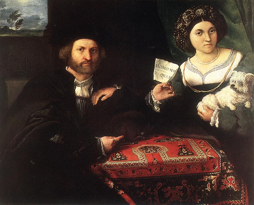 Lorenzo Lotto's Husband and Wife, 1523, with a 