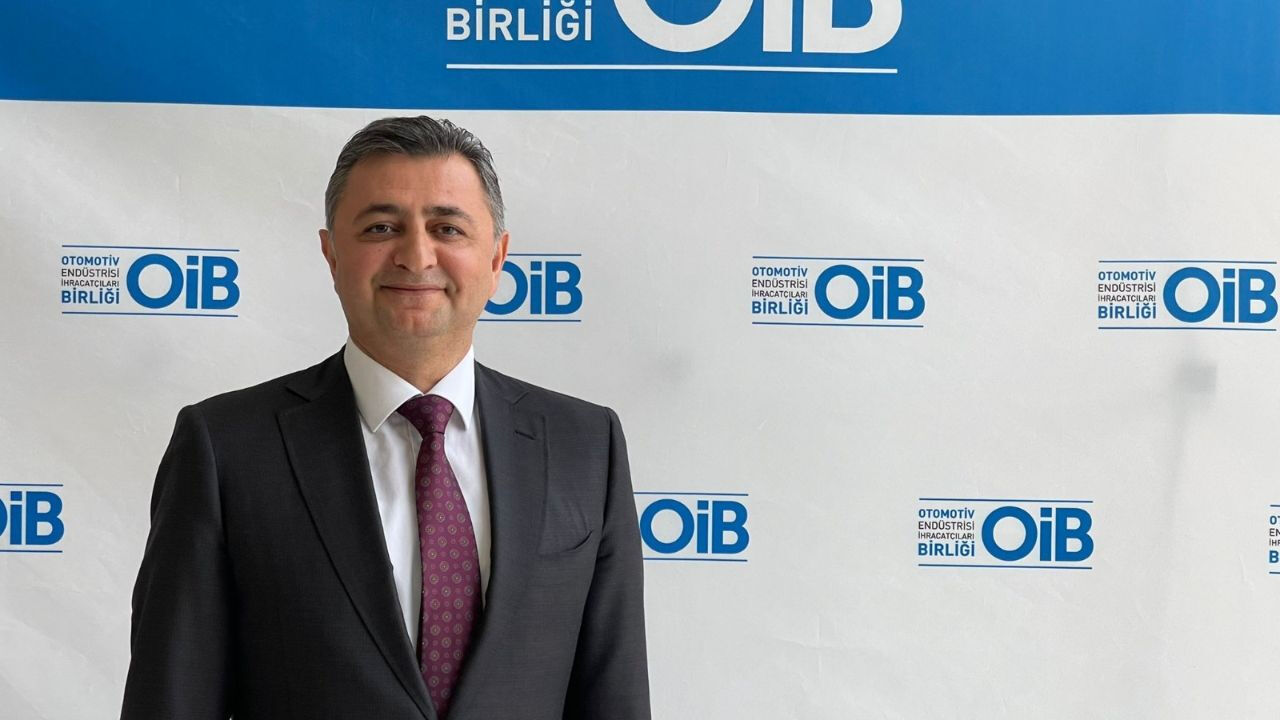 Photo shows Baran Celik, head of Uludag Automotive Industry Exporters’ Association, accessed on April 11, 2025. (Photo via Türkiye daily)