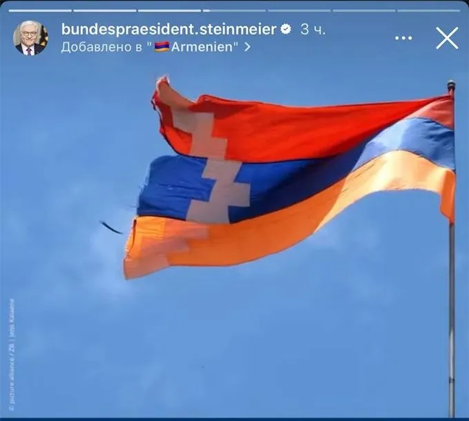 Germany apologizes to Azerbaijan over Karabakh flag post by President Steinmeier