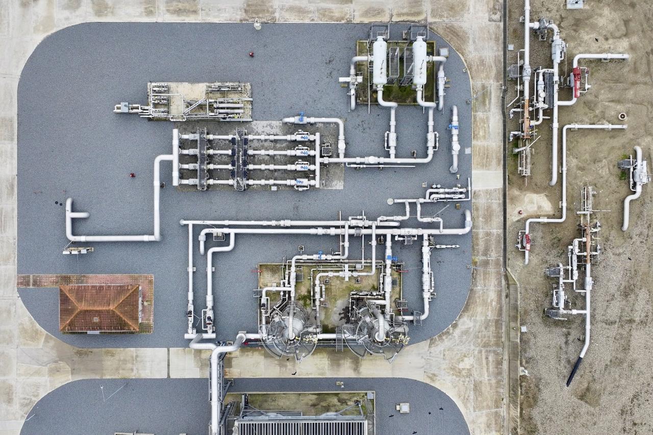 A view of the Silivri natural gas storage facility, Istanbul, Türkiye, Dec. 30, 2023. (AA Photo)