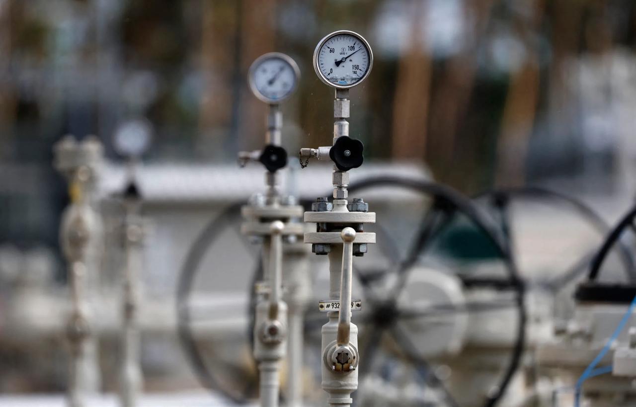 This image shows gas pressure meter. (AFP Photo)
