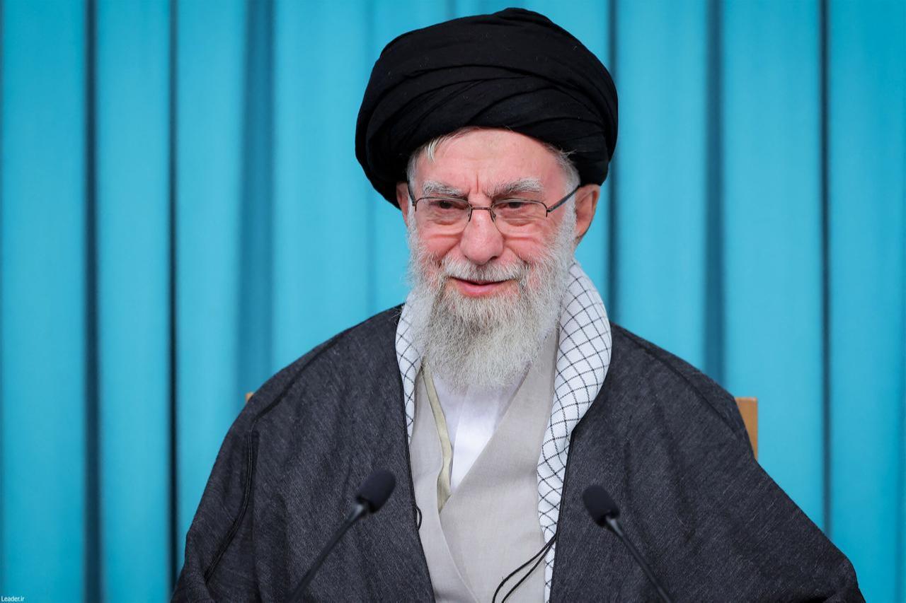 Iranian supreme leader Ayatollah Ali Khamenei official website shows him speaking during a televised address in Tehran, on Sept. 23 2025. (Photo by KHAMENEI.IR / AFP)