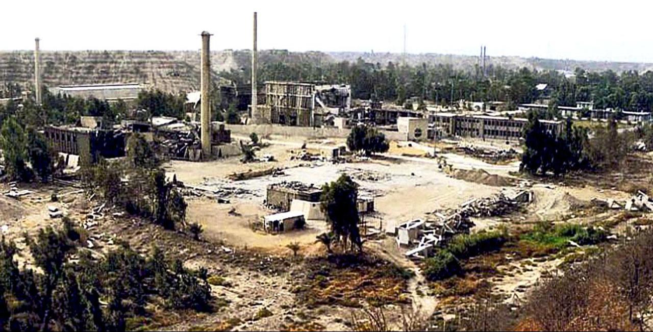 The Osirak research reactor site in Iraq after it was bombed by Israel in 1981. (Photo via Creative Commons)