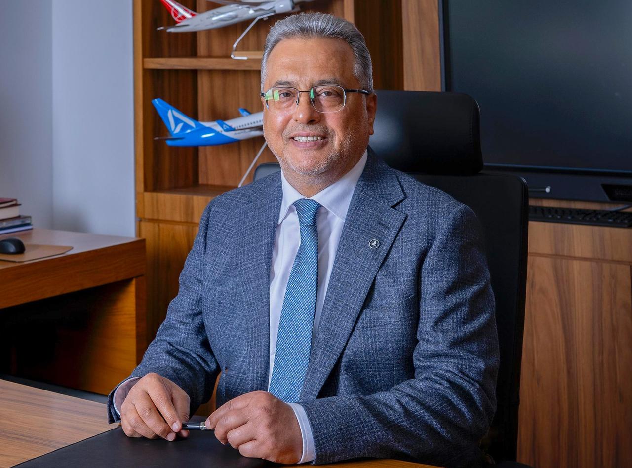 Turkish Airlines and AJet Chairman Ahmet Bolat at his office in Istanbul, Türkiye. (Courtesy of AJet)