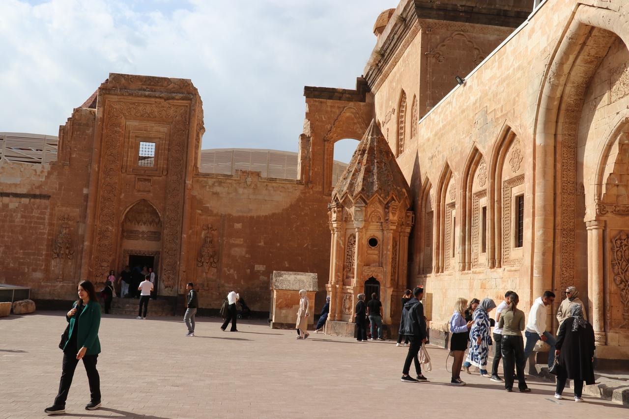 Ishak Pasha Palace, The 18th-century Ottoman palace stands on a hill overlooking the plains near Mount Agri in Dogubayazit, Agri, Türkiye, Oct. 12, 2025. (AA Photo)