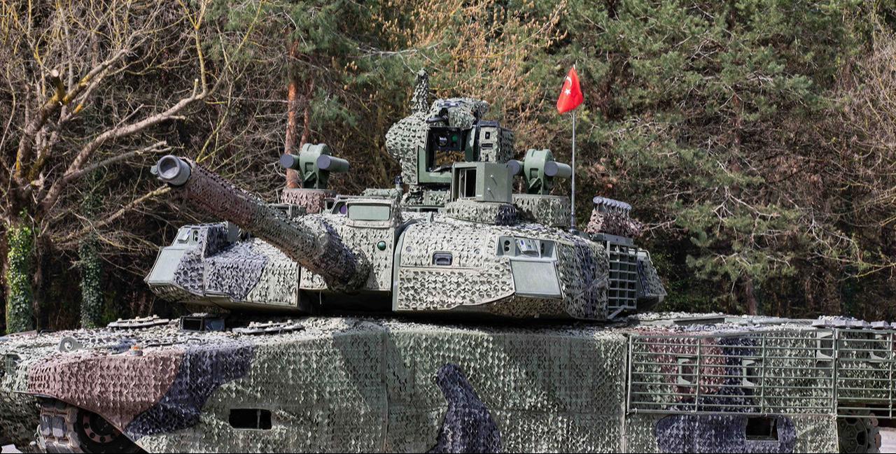 Türkiye's Altay main battle tank (MBT) and its turret during unspecified tests. (Photo via BMC)
