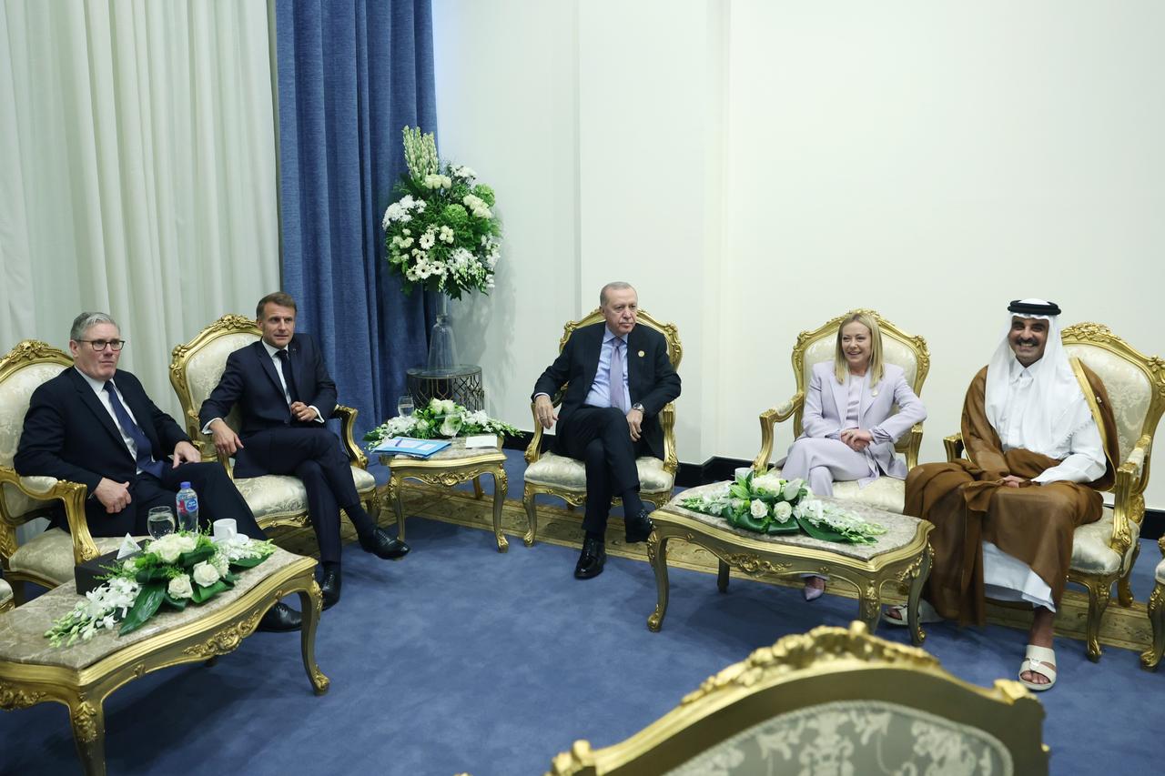 Erdogan holds talks with European leaders as Gaza peace summit convenes in Egypt Image