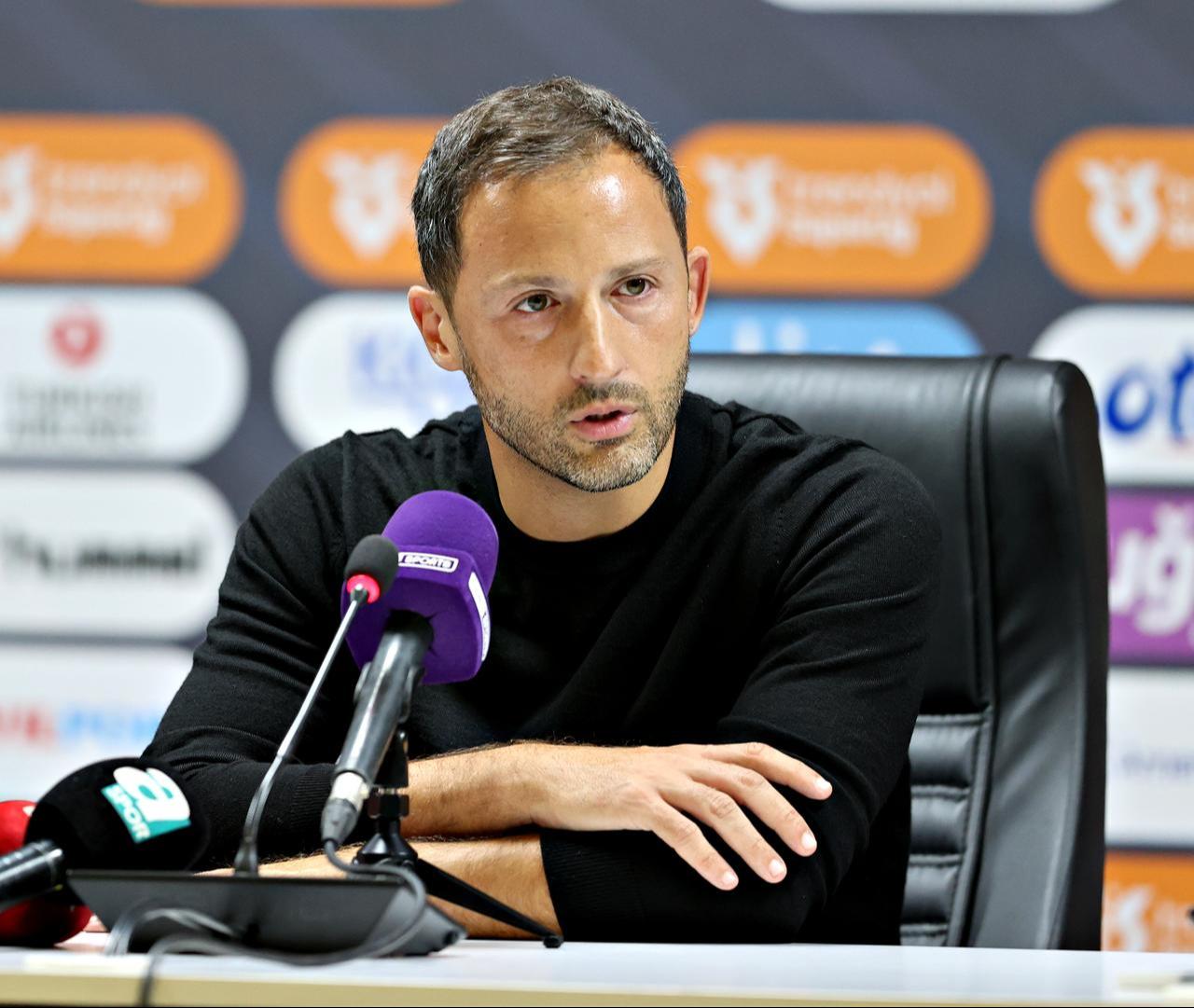 Fenerbahce head coach Domenico Tedesco spoke following the match against Samsunspor at Yeni 19 Mayıs Stadium, Samsun, Türkiye, October 5, 2025. (AA Photo)