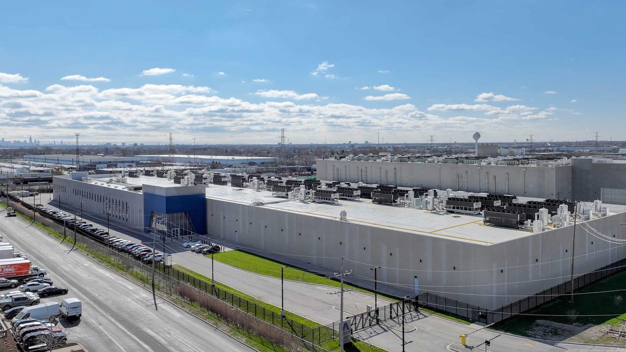 Aerial view of Aligned Data Centers’ facility in Chicago, US. (Photo via aligneddc.com)